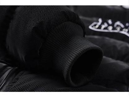 Veste Homme Hiver – Zippée avec Capuche Détachable, Épaisse et Confortable