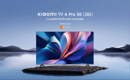 Xiaomi France |  Xiaomi TV A Pro 50 2026, Écran QLED 4K, Son immersif avec Dolby Audio™, DTS:X, DTS Virtual:X, Compatible HDR10+ ,1,07 milliard de couleurs, DCI-P3 94 %
