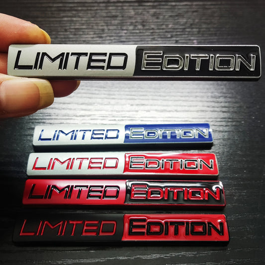 3d métal édition limitée emblème Badge autocollant Auto course Sport emblème pour coffre de voiture garde-boue côté automobile intérieur