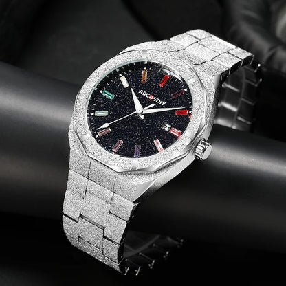 Montre Quartz Homme – Acier Inoxydable Élégante &amp; Résistante
