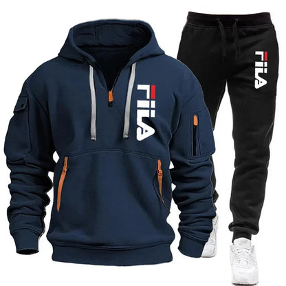 👕 Ensemble Sweat-shirt à Capuche + Pantalon pour Hommes – Automne/Hiver 2025