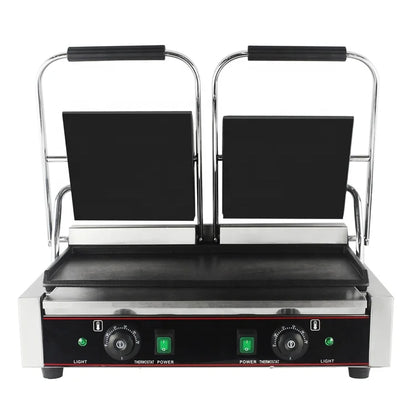 Grill & Presse à Sandwich Professionnel Double Face – Plaques Plates Antiadhésives