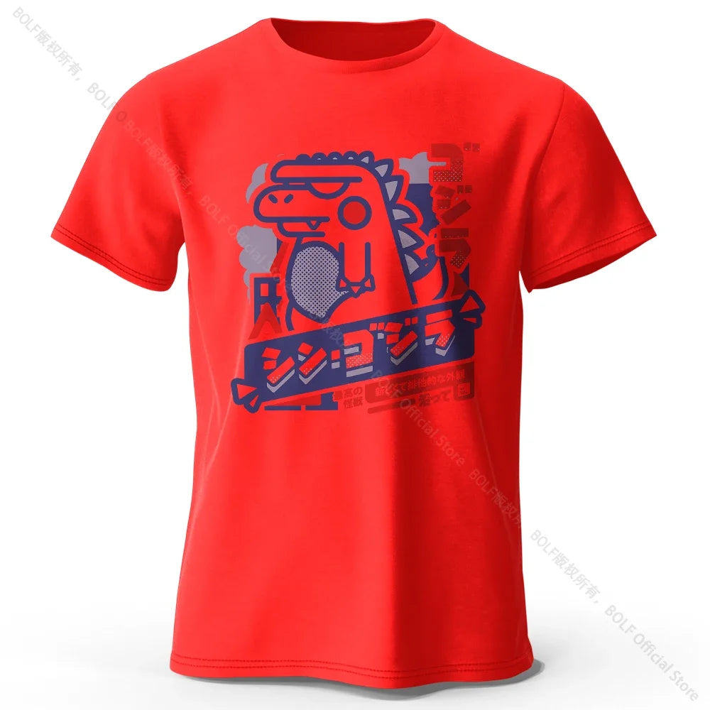 T-Shirt 100% coton imprimé Animal Harajuku Kawaii, T-Shirt léger à manches courtes et col rond, vêtements décontractés unisexes