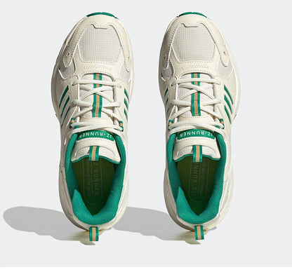 Adidas JZ RUNNER Retro – Baskets Unisexe Respirantes avec Accents Verts