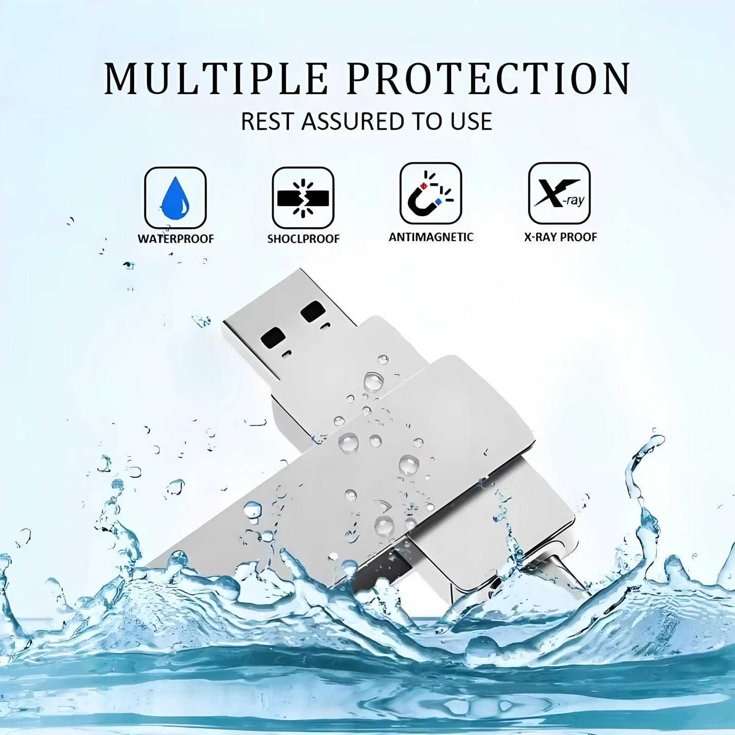 Xiaomi USB 3.2 16 to clé USB mémoire type-c 2-en-1 8 to 16 to OTG clé USB 4 to disque Flash haute vitesse 2 to pour ordinateur portable