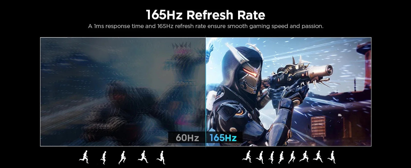 Écran LED incurvé ultra large de 27 pouces, 1K 2K 4K 144hz 165hz, matériel informatique pour PC de jeu