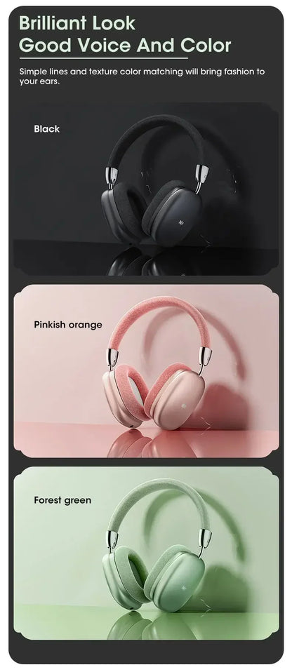Bluetooth Headphones Max – Son Haute Fidélité & Confort Absolu