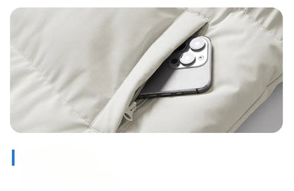 Parka chauffante à capuche pour homme, veste rembourrée, manteau long, veste chaude, technologie graphène, style coréen, haut de gamme, couple, hiver, 2024