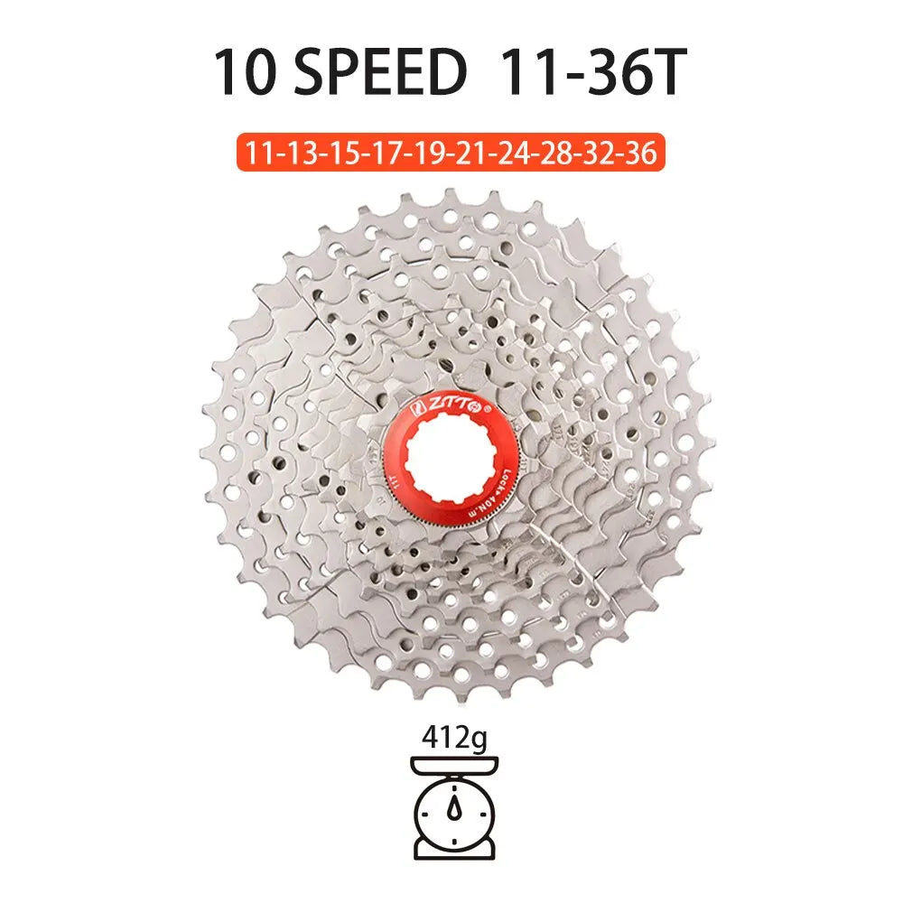 ZTTO – Cassette vélo 8/9/10/11 vitesses, pignon en acier, roue libre VTT route