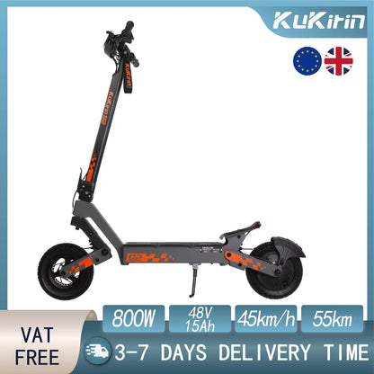 Kukirin G2 – Trottinette Électrique 800W 48V 15Ah | 55 km d’autonomie, 45 km/h, Pliable & Tout-Terrain (2025)