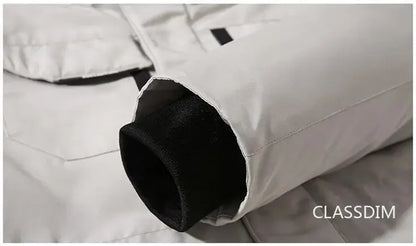Veste à capuche en duvet de canard pour hommes  Parka d’hiver chaude et coupe-vent