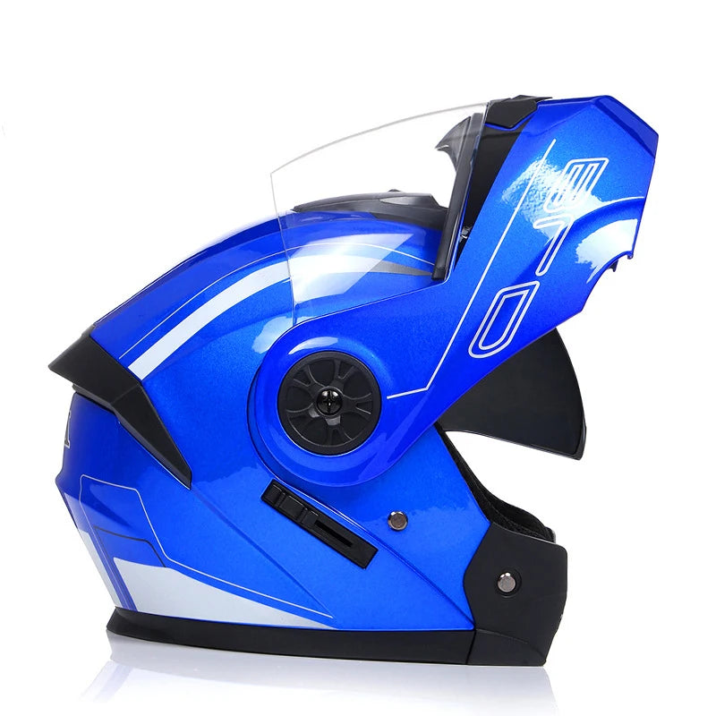 Casque de moto rabattable pour hommes et femmes, sécurité, descente, motocross, course modulaire, visage intégral personnalisé, approuvé par le DOT