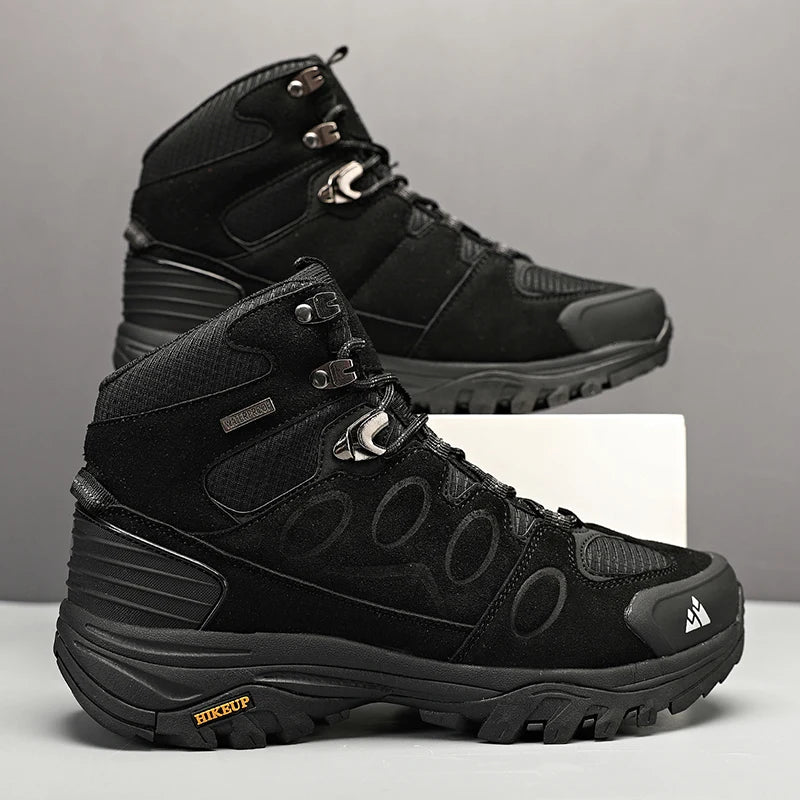 HIKEUP Bottes de Randonnée Homme – Chaudes, Confortables et Respirantes pour Plein Air