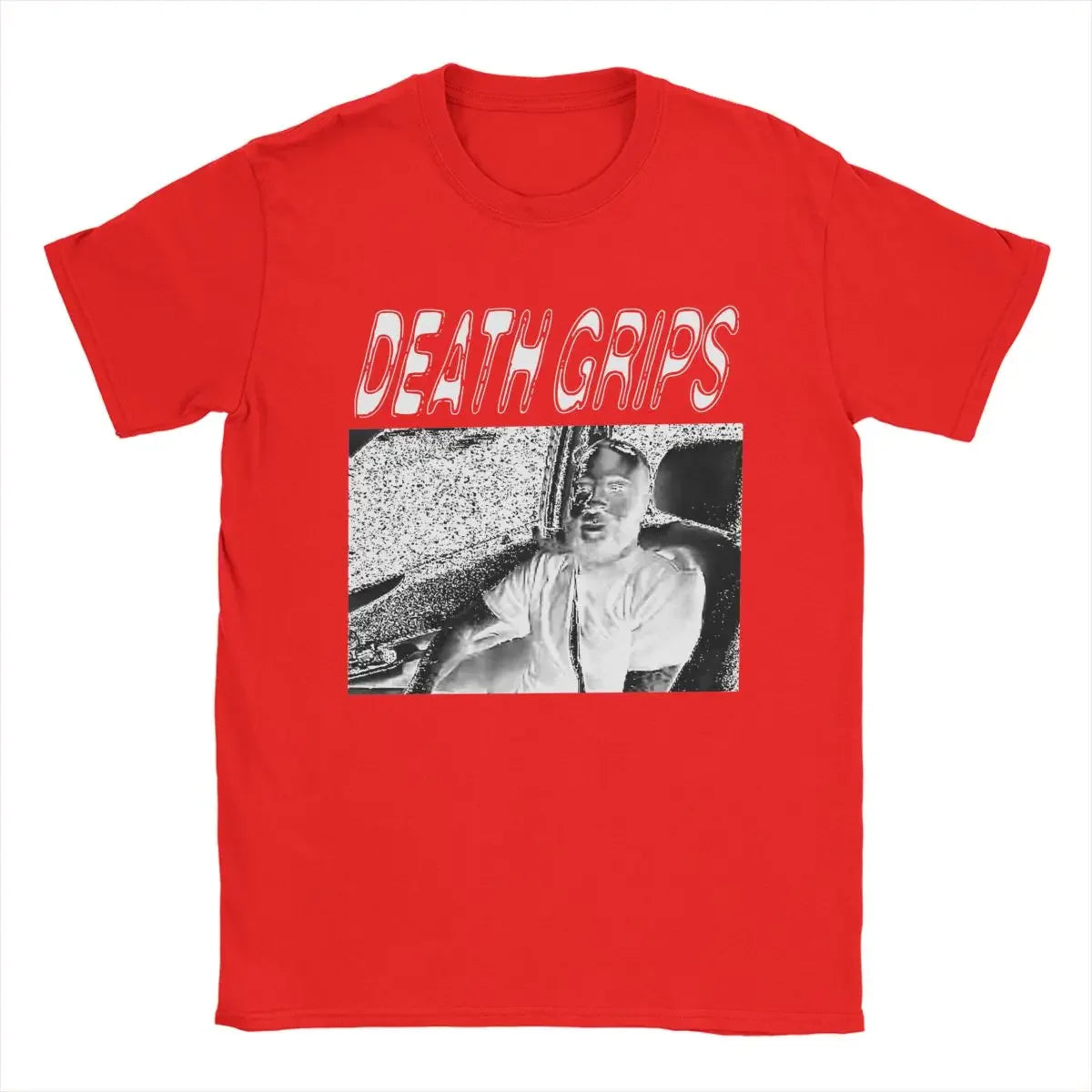 T-shirt Homme Hipster à Poignées de Mort – Coton, Col Rond, Manches Courtes