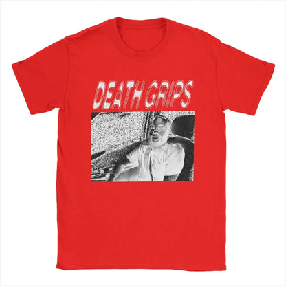 T-shirt Homme Hipster à Poignées de Mort – Coton, Col Rond, Manches Courtes