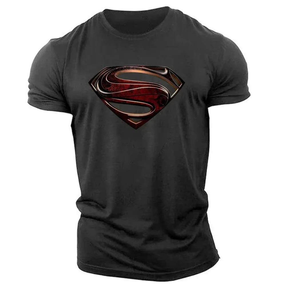 Été nouveau Style de sport décontracté 2d dessin animé imprimé hommes T-Shirt à manches courtes col rond T-Shirt ample et confortable hommes T-Shirt