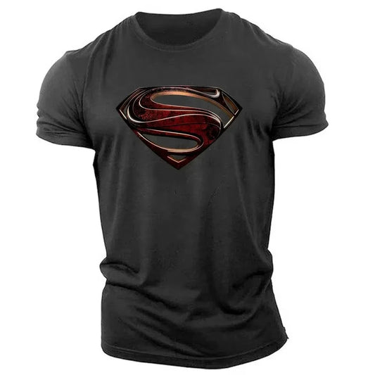 Été nouveau Style de sport décontracté 2d dessin animé imprimé hommes T-Shirt à manches courtes col rond T-Shirt ample et confortable hommes T-Shirt