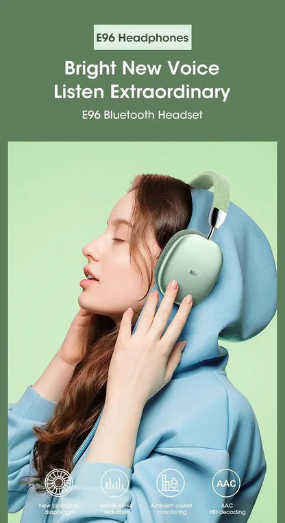 Bluetooth Headphones Max – Son Haute Fidélité & Confort Absolu