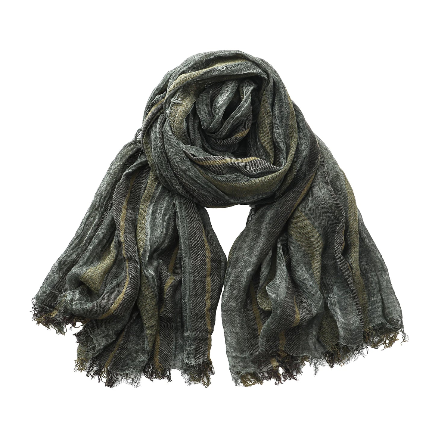 🧣 Écharpe Homme Coton & Lin JJYANJIN – Style Décontracté & Confortable