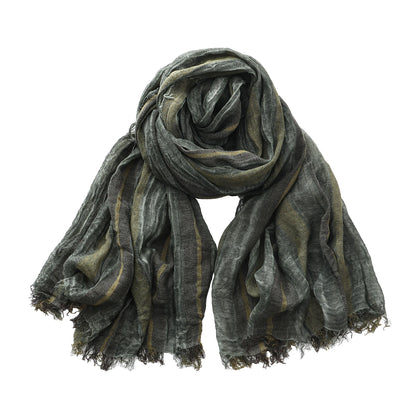 🧣 Écharpe Homme Coton & Lin JJYANJIN – Style Décontracté & Confortable