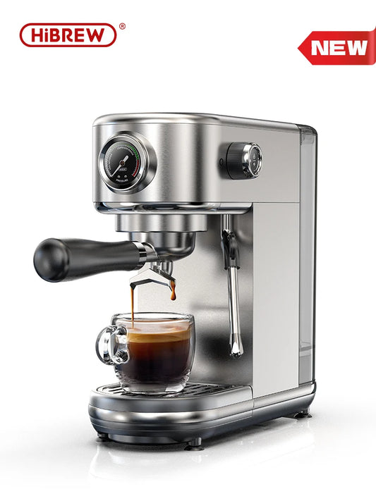 HiBREW H10B – Machine à Expresso Semi-Automatique 20 Bars – Température Réglable – Café Chaud Froid
