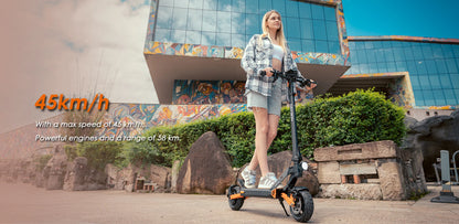 Scooter électrique Kukirin G2 pro 1000W 48 v15.6ah 45 KM/H, pliable, avec siège, pour ville et utilisation tout-terrain