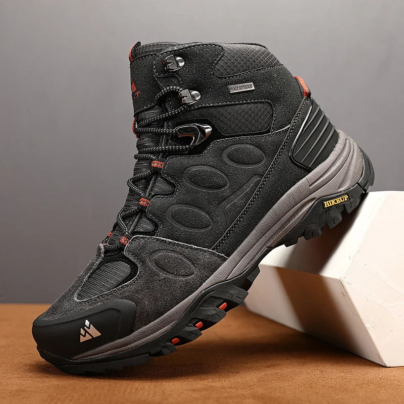 HIKEUP Bottes de Randonnée Homme – Chaudes, Confortables et Respirantes pour Plein Air