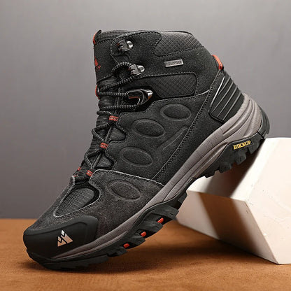 HIKEUP Bottes de Randonnée Homme – Chaudes, Confortables et Respirantes pour Plein Air