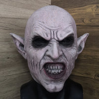 Masque Nosferatu Gris Vampire en Caoutchouc – Halloween & Cosplay Effrayant