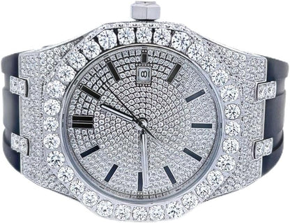 💎 Montre de Luxe Iced-Out en Moissanite – Élégance et Éclat Inégalés