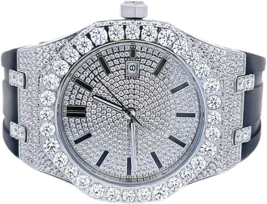 💎 Montre de Luxe Iced-Out en Moissanite – Élégance et Éclat Inégalés