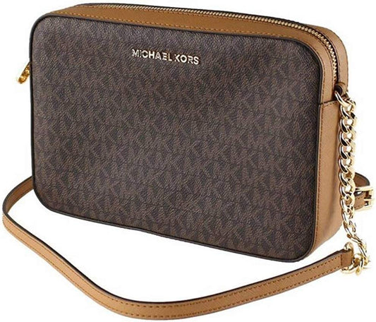 Michael Kors Jet Set Large Printed Logo Crossbody Bag