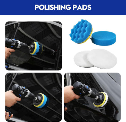 🚗 Kit Complet de Nettoyage Voiture 34 Pièces – Entretien Intérieur & Extérieur Professionnel
