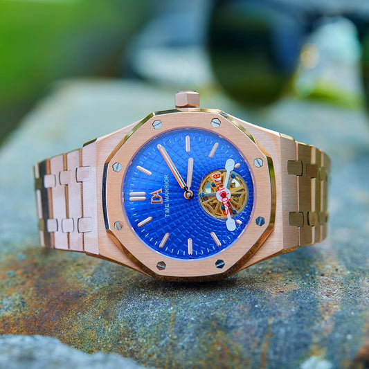⌚ Time Warrior – Montre DA Royalty Automatique Tourbillon